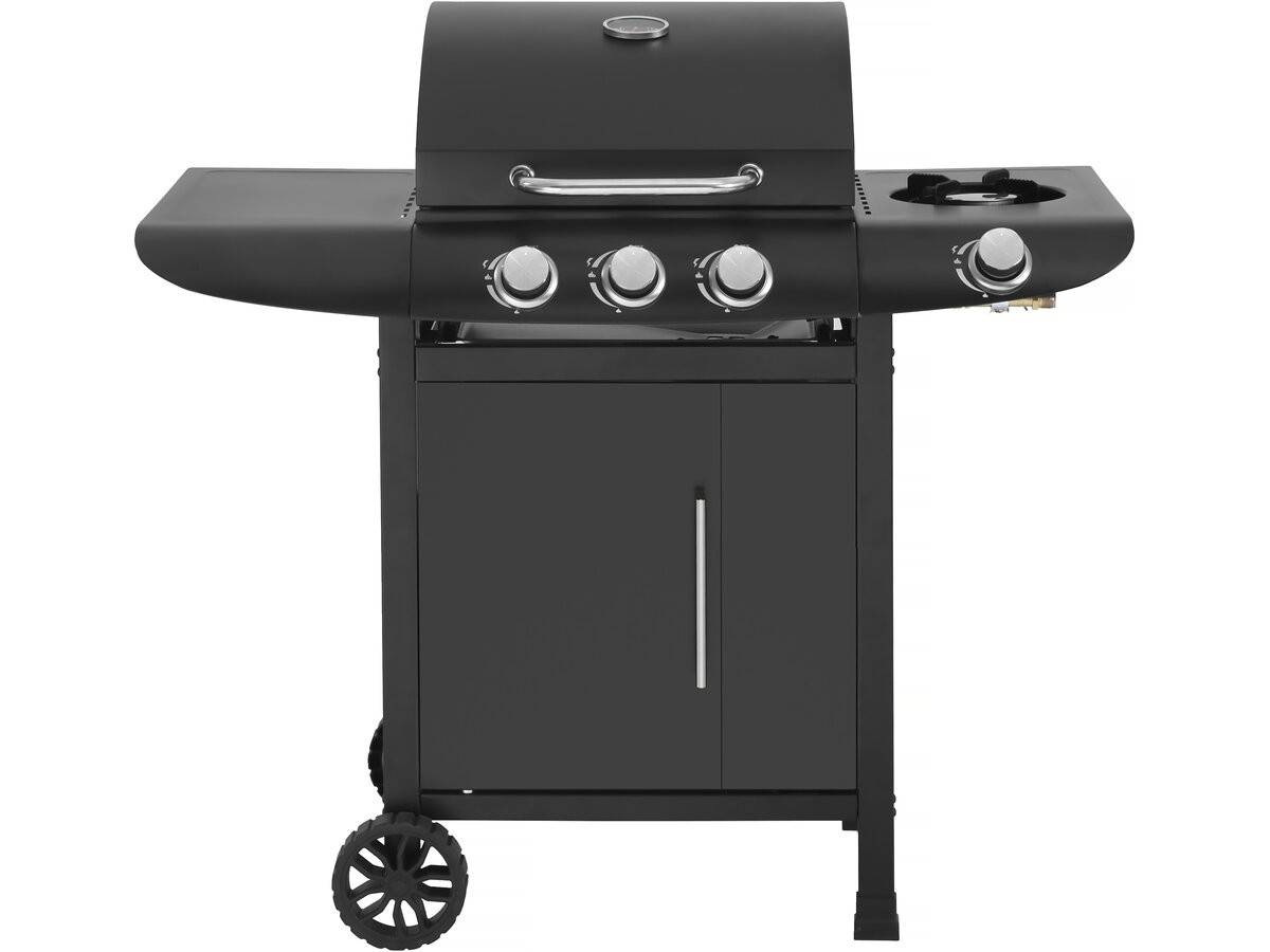 Barbecue Gaz "feria 4" - 4 Brûleurs Dont 1 Latéral - 11.5 Kw - Noir -habitat Et Jardin - Imagen 1