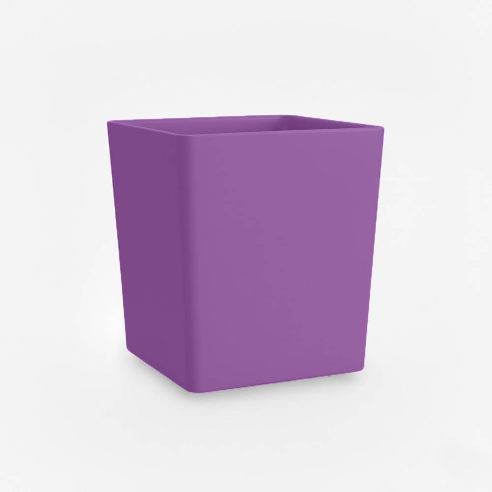 Pot de fleurs carré cubio h 50 cm-plast'up rotomoulage - Image 1