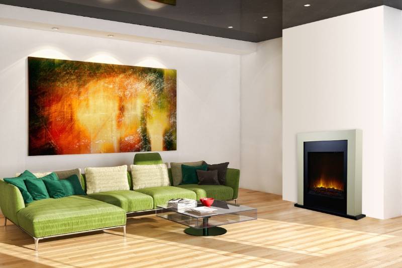 Cheminée électrique à poser Avoriaz 85 cm Effet Flammes LED Chemin'Arte - Imagen 5