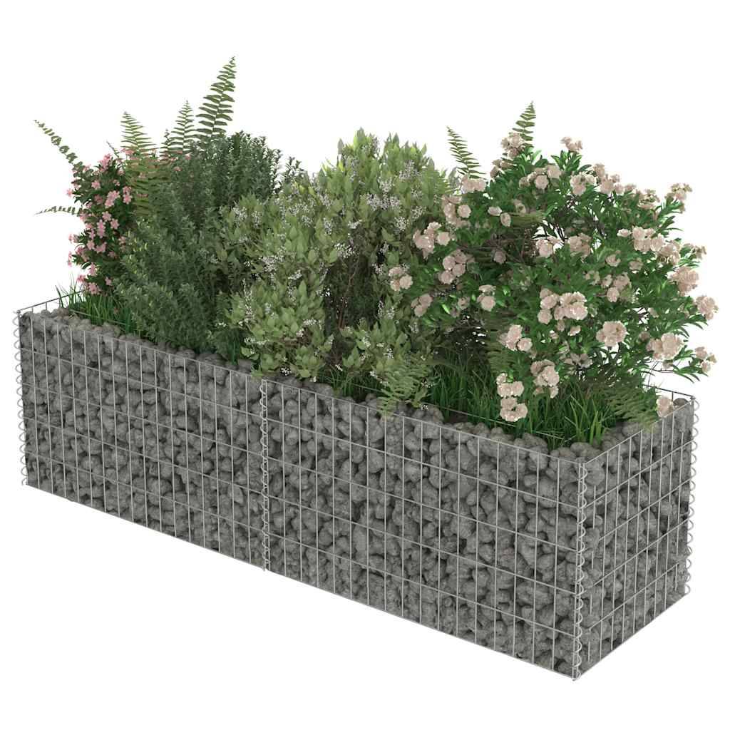 Vidaxl - Lit surélevé à gabion Acier galvanisé 180x50x50 cm vidaXL 143559 - Image 5
