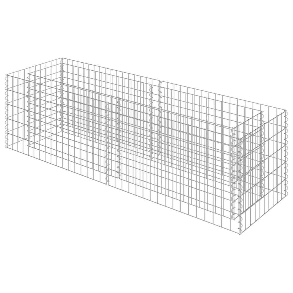 Vidaxl - Lit surélevé à gabion Acier galvanisé 180x50x50 cm vidaXL 143559 - Image 2
