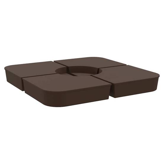 Accessoire parasol polypropylène marron 100 x 100 x 11 cm - Prolenta premium p341.5 - Image 5