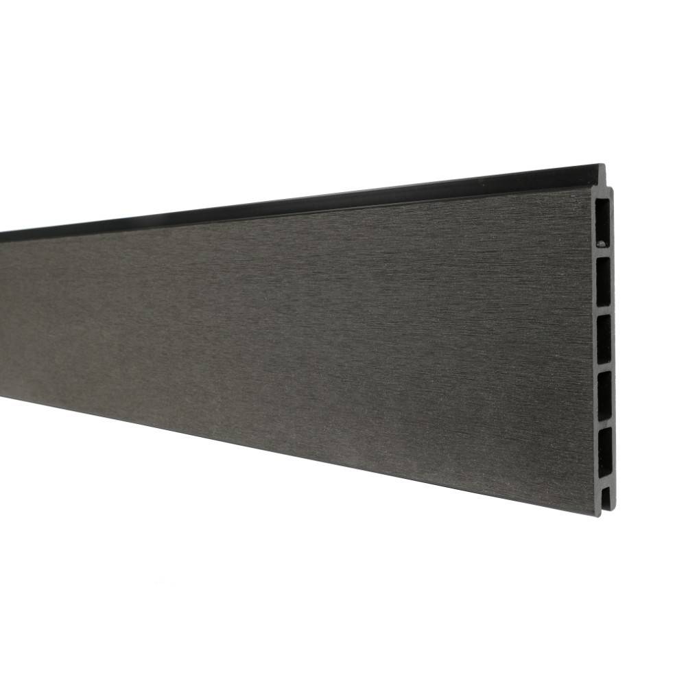 Decklinea - Kit Cloture Composite RIO Anthracite 3,5x1,8m - Bois composite & Aluminium - Poteaux Gris - Montage Facile - Occultation - Imagen 4