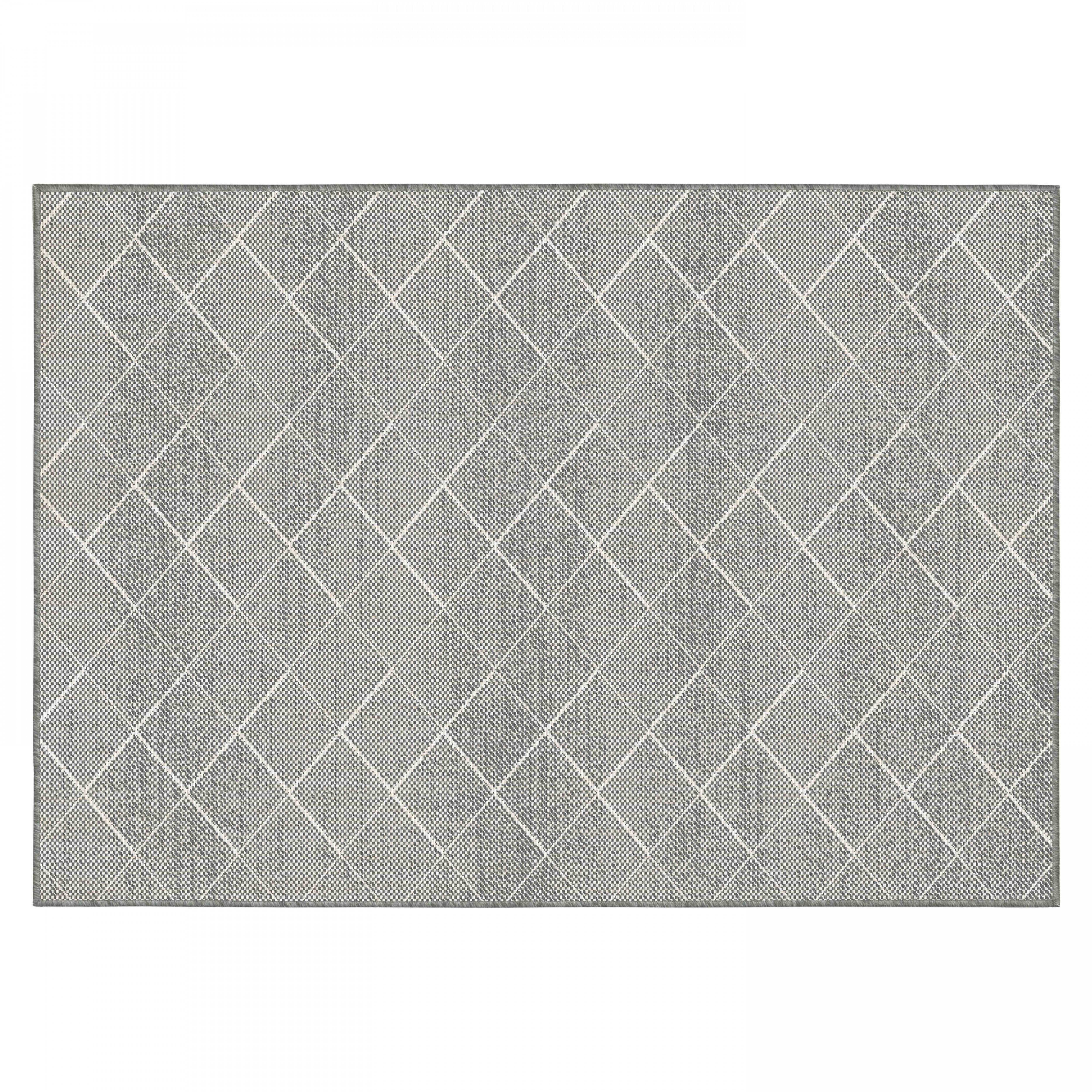 Oviala - Tapis d'extérieur en polypropylène 200 x 290 cm gris Dioma - Oviala - Imagen 1