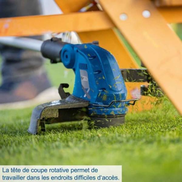 Scheppach - Coupe-bordures sans fil C-LT300-X - téléscopique + fonction 2 en 1 - SCHEPPACH 20V IXES - sans batterie ni chargeur - Image 5