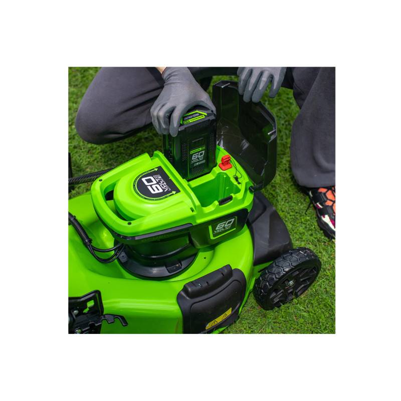 Greenworks - Tondeuse autotractée Brushless GREENWORKS 60V - Coupe de 51cm - 1 batterie 4.0 Ah - 1 Chargeur - GD60LM51SPK4 - Image 3