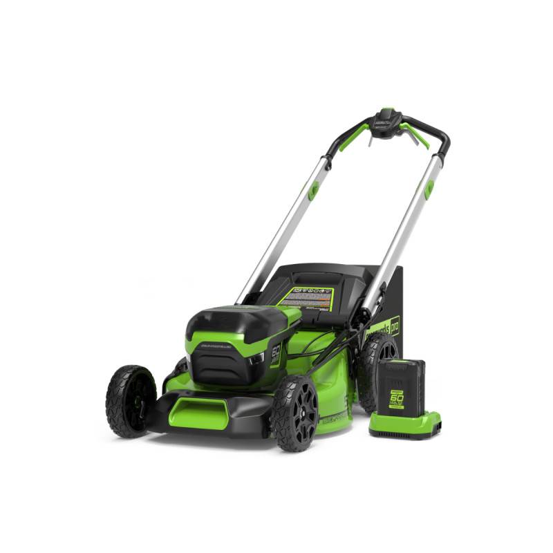 Greenworks - Tondeuse autotractée Brushless GREENWORKS 60V - Coupe de 51cm - 1 batterie 4.0 Ah - 1 Chargeur - GD60LM51SPK4 - Image 1