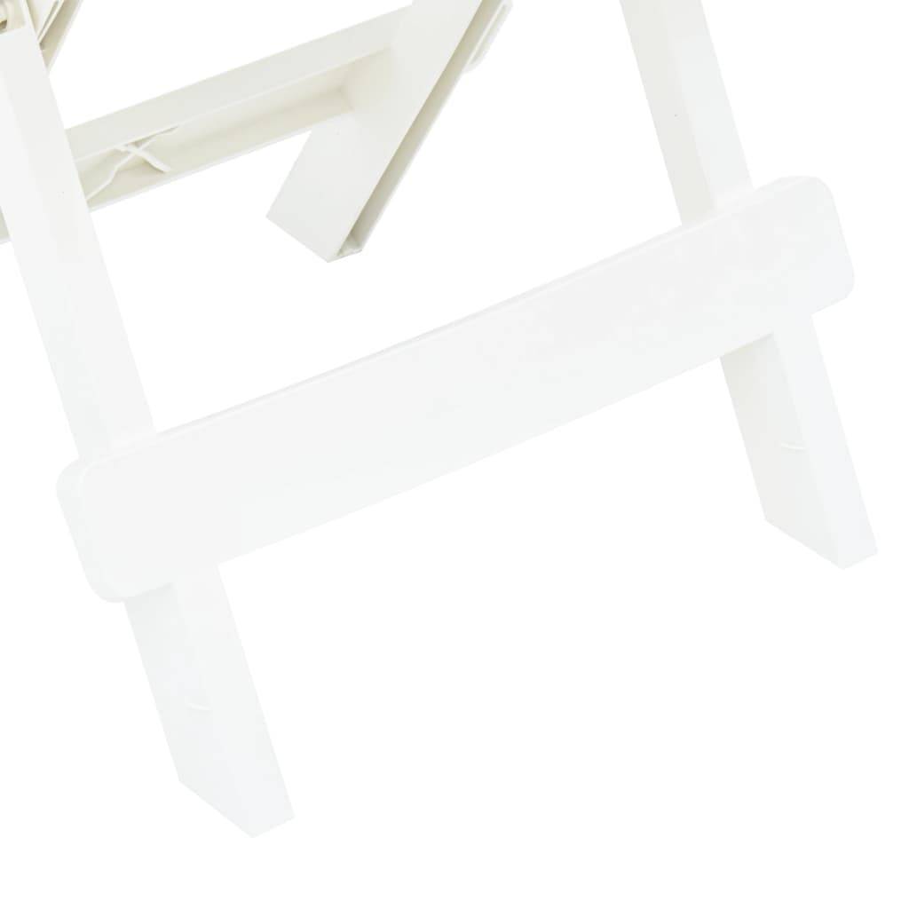 Vidaxl - Table pliable de jardin blanc 45x43x50 cm plastique vidaXL 48808 - Imagen 4