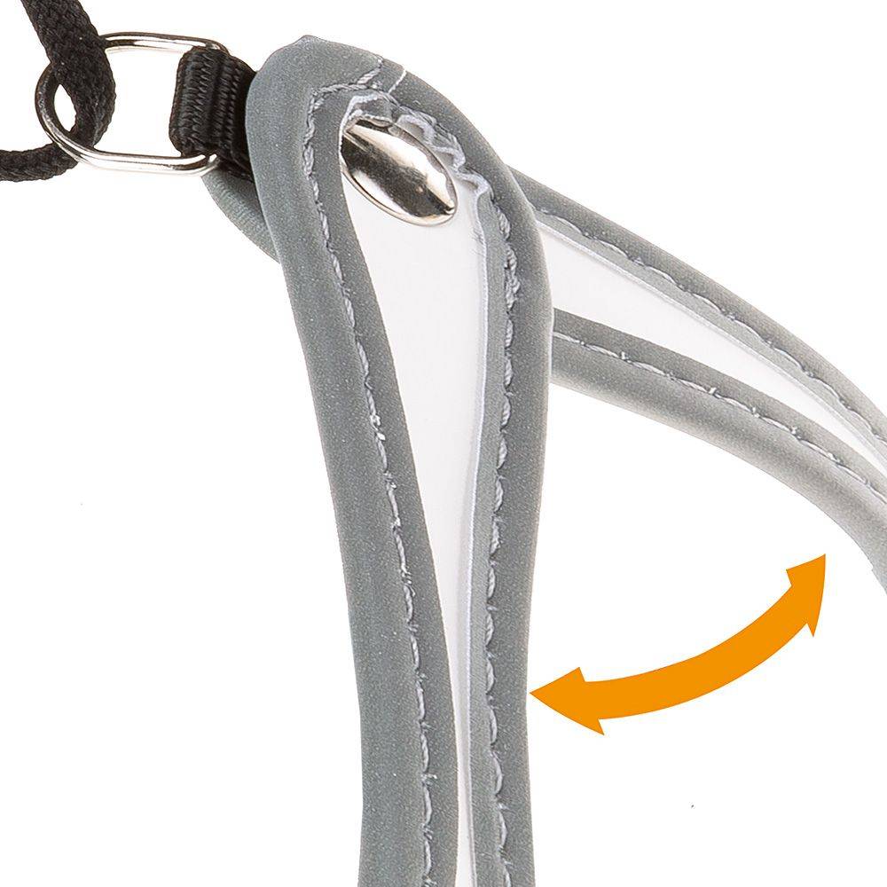 Ferplast - Ferplast Harnais ergonomique pour chiens AGILA 1, fermeture avec lacet, eco-cuir élégant, bords refléchissants, A=B 26÷38 cm Blanc - Imagen 4