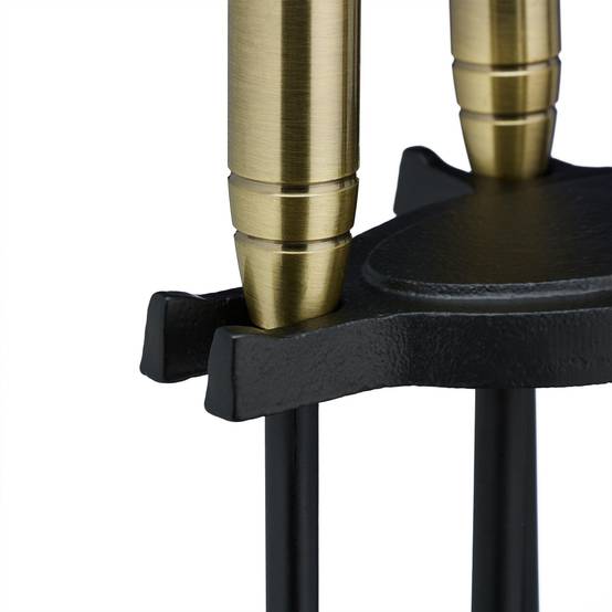 Ensemble Serviteur De Cheminée 5 Pièces Accessoire Acier Pince Pelle Balai Tisonnier Noir 13 0002448 Ensemble Serviteur De Cheminée 5 Pièces Accessoire Acier Pince Pelle Balai Tisonnier Noir 13 0002448