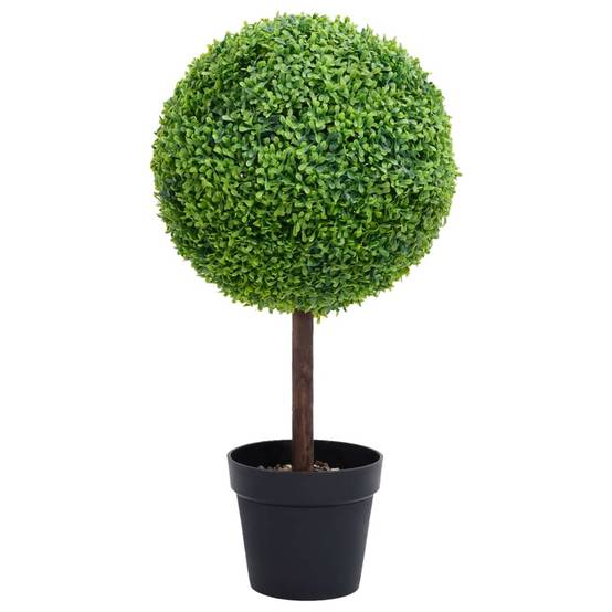 Vidaxl - Plante de buis artificiel avec pot Forme de boule Vert 71 cm - Image 1