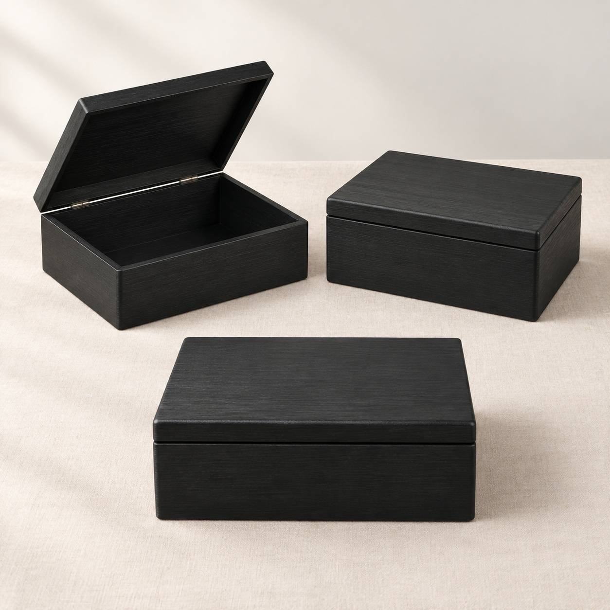 Boite de Rangement en Bois avec Couvercle pour Souvenirs et Projets Creatifs - Image 5