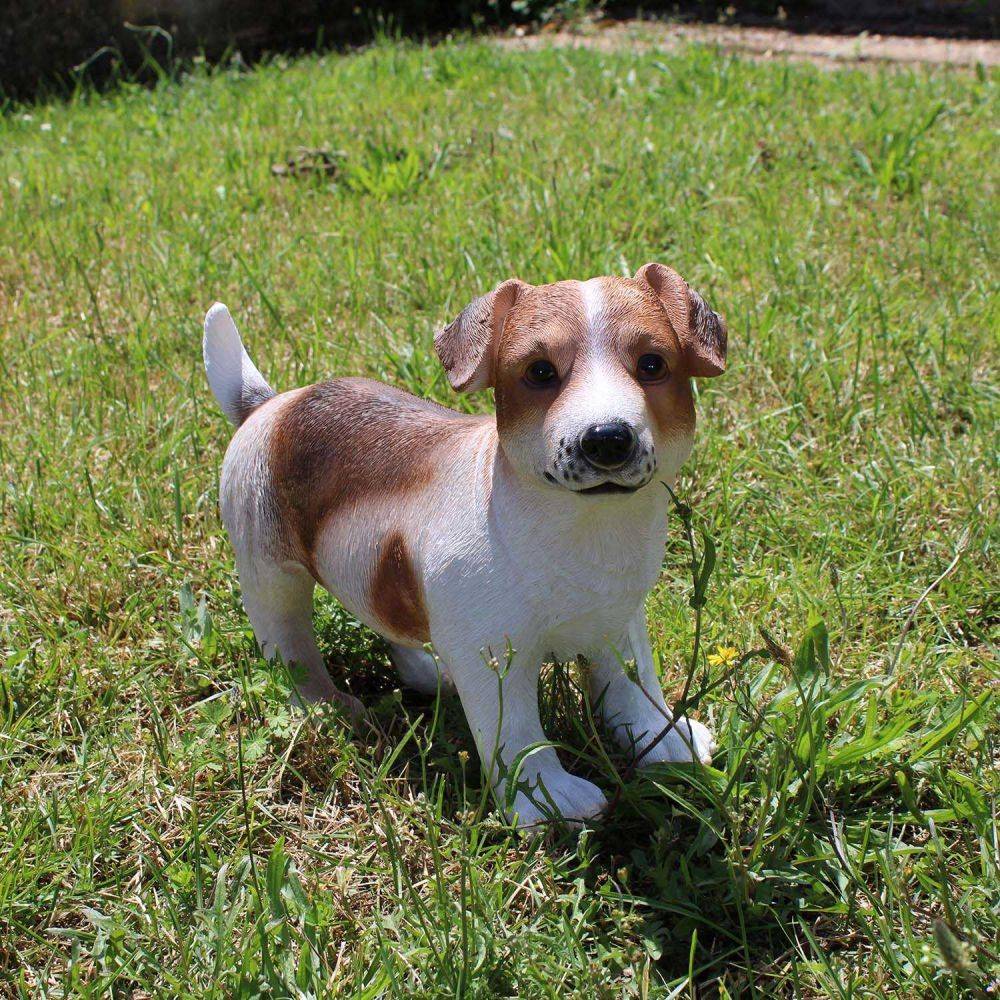 Farmwood Animals - Chien Jack russel en résine 39 x 18 x 26 cm Brun - Imagen 3