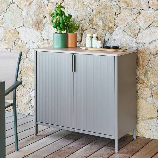 Hesperide - Buffet de jardin Ironia en acier galvanisé café - Hespéride - Image 1