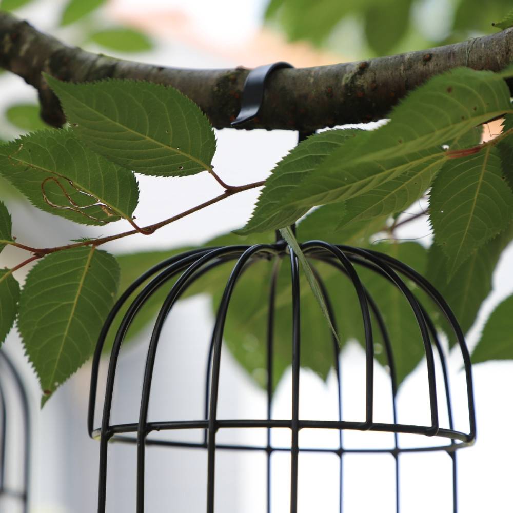 ~ Set de 2 cages en métal gris Ht.53-68 cm Chemin de campagne - Imagen 5