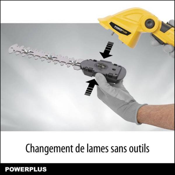 Cisaille a Gazon et Sculpte Haie sur Batterie POWXG2033 - Powerplus - Image 4