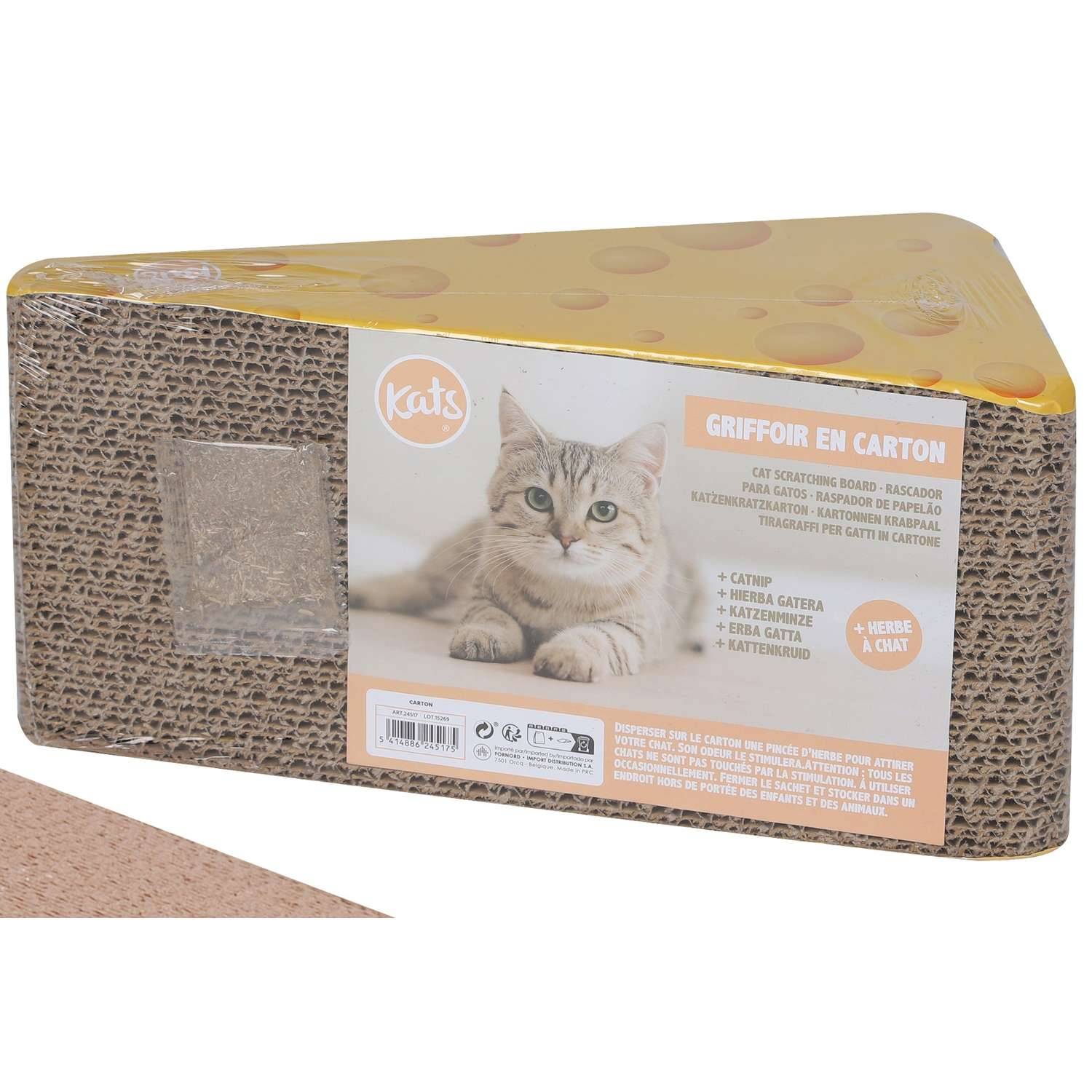 Sans Marque - Griffoir fromage avec herbe à chat - Toilinux - Imagen 2