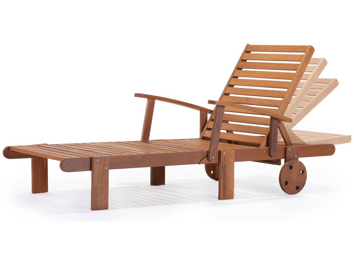 Habitat Et Jardin - Bain De Soleil Pliant En Bois Exotique "tokyo" - Maple - Marron Clair - Lot De 2 -habitat Et Jardin - Imagen 2