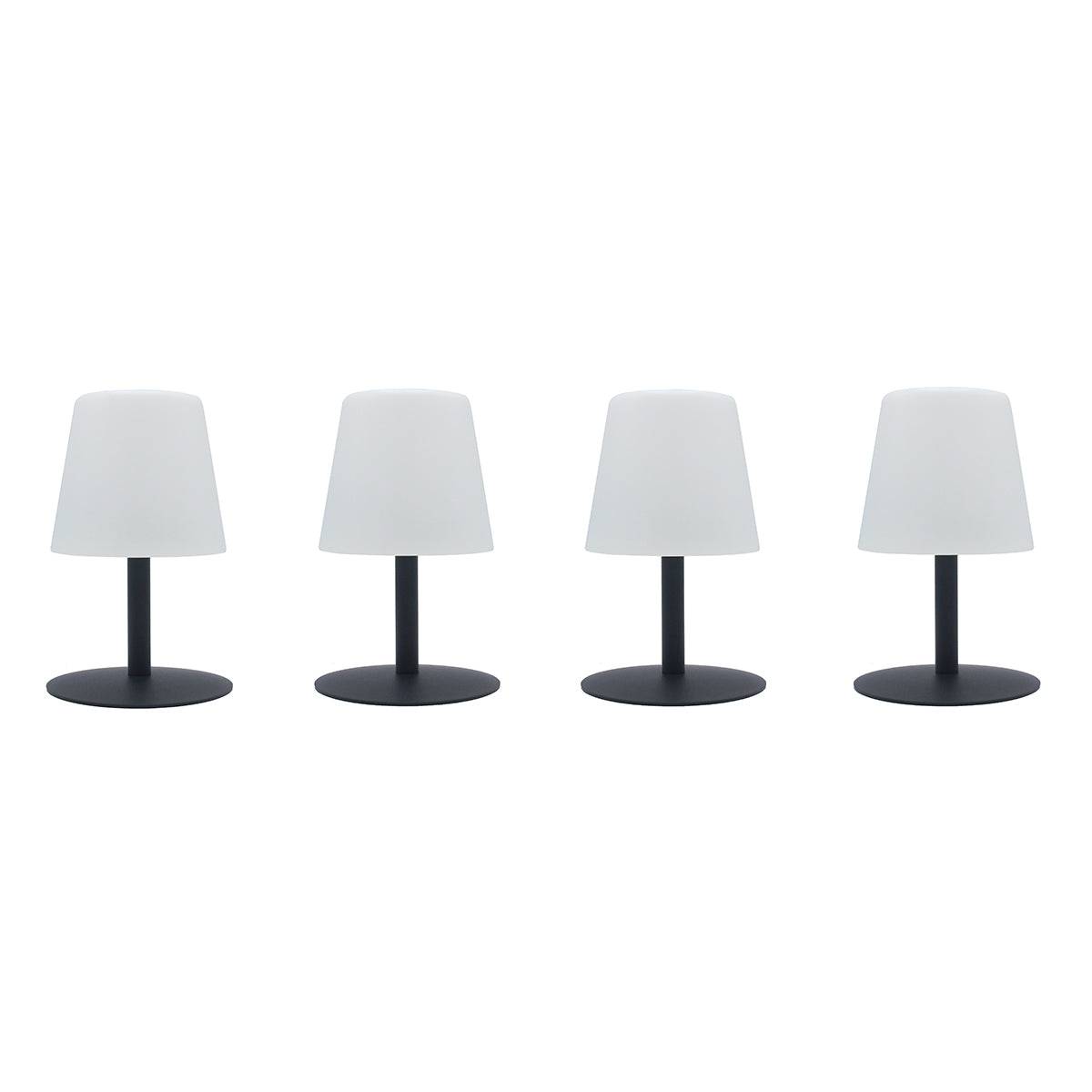 Lumisky - 4 Lampes de table sans fil STANDY MINI Gris H25cm - Imagen 1