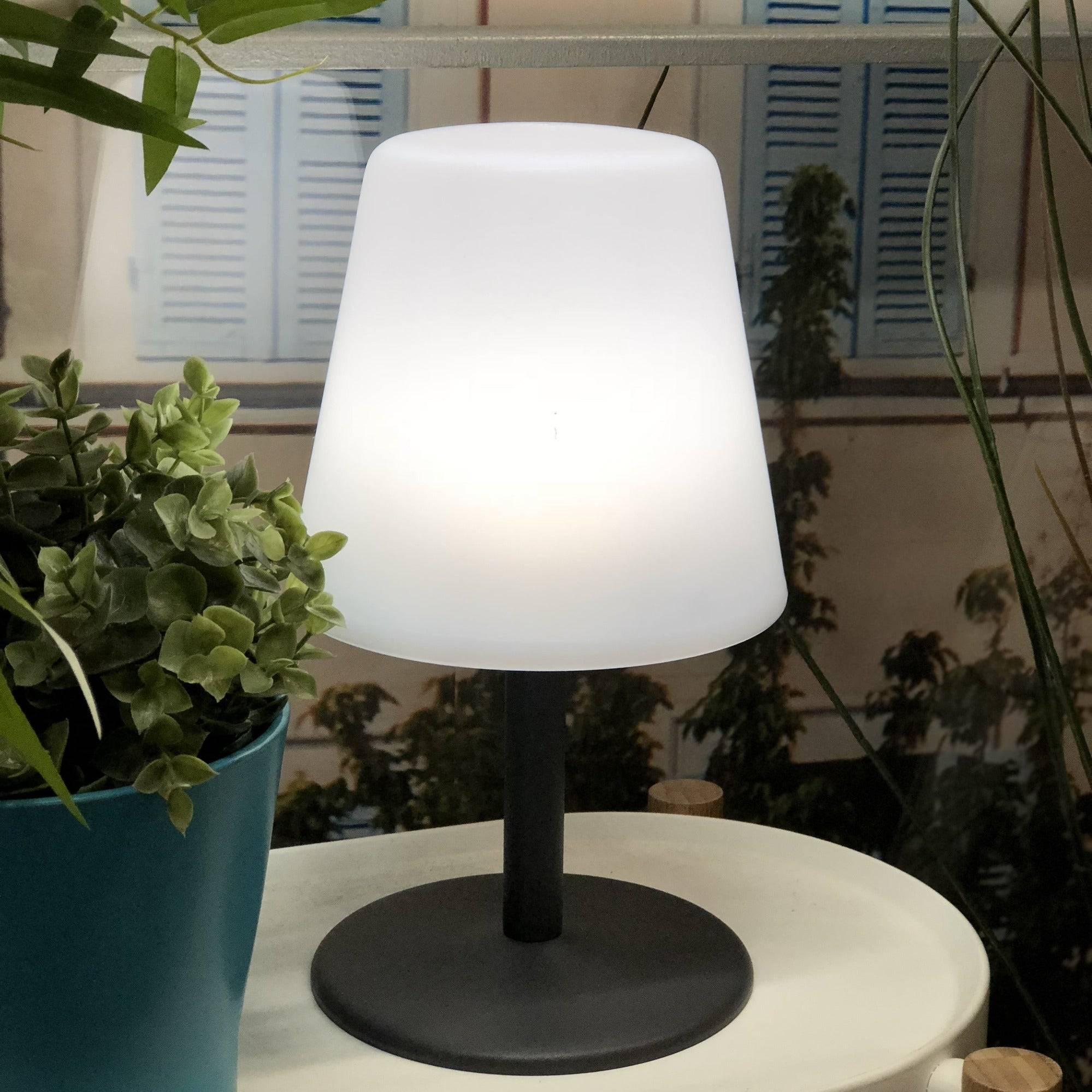 Lumisky - 4 Lampes de table sans fil STANDY MINI Gris H25cm - Imagen 5