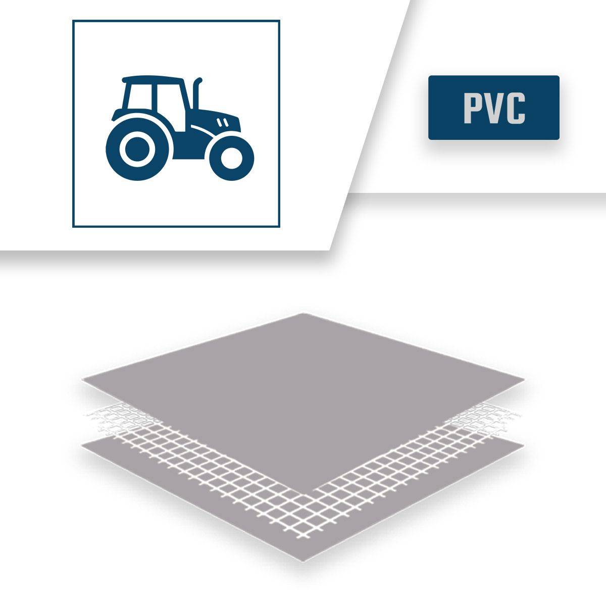 Bâche Agricole 6x8 m XP640AG Grise - Garantie 10 ans - Bâche de protection étanche pour Matériel agricole - Made in France TECPLAST - Imagen 4