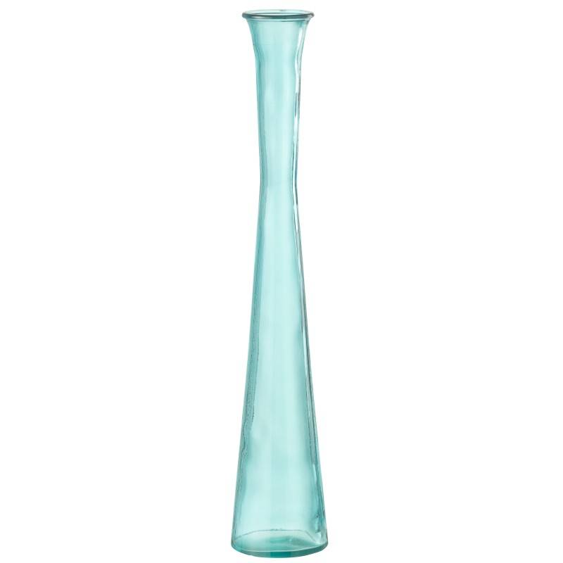 J-Line - Vase en verre bleu ciel 9.5x9.5x51 cm - J-Line - Image 2