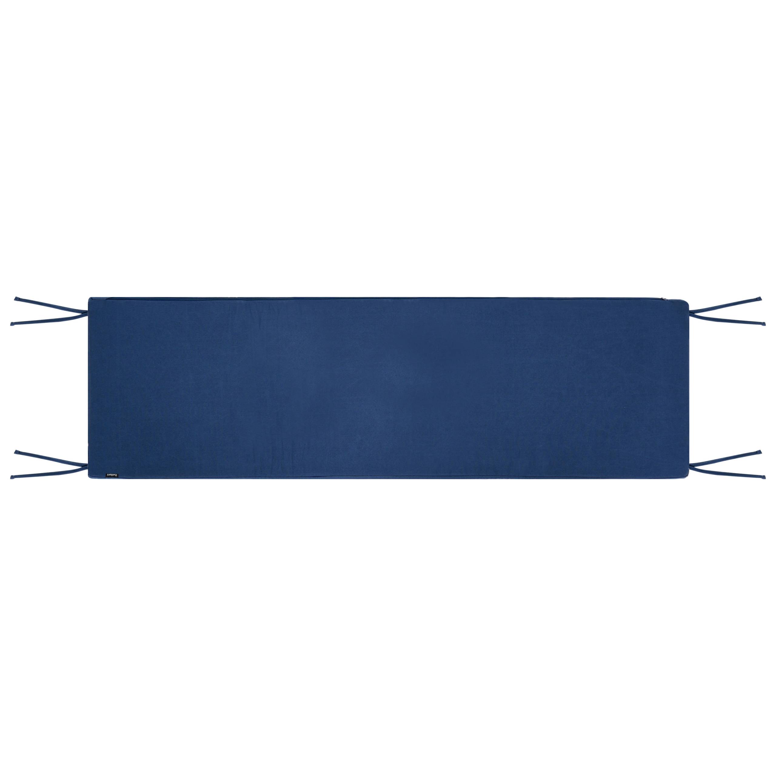 Beliani - Coussin d'assise d'extérieur Oléfine Bleu MARLBORO - 151x46x5- Beliani - Image 6