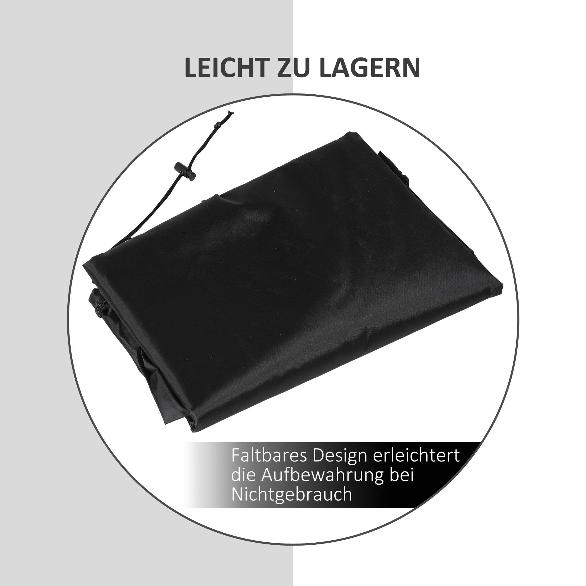 Housse de protection chaise suspendue tissu Oxford imperméable 115x190cm noir - ComfortXL Outdoor Living - Image 8