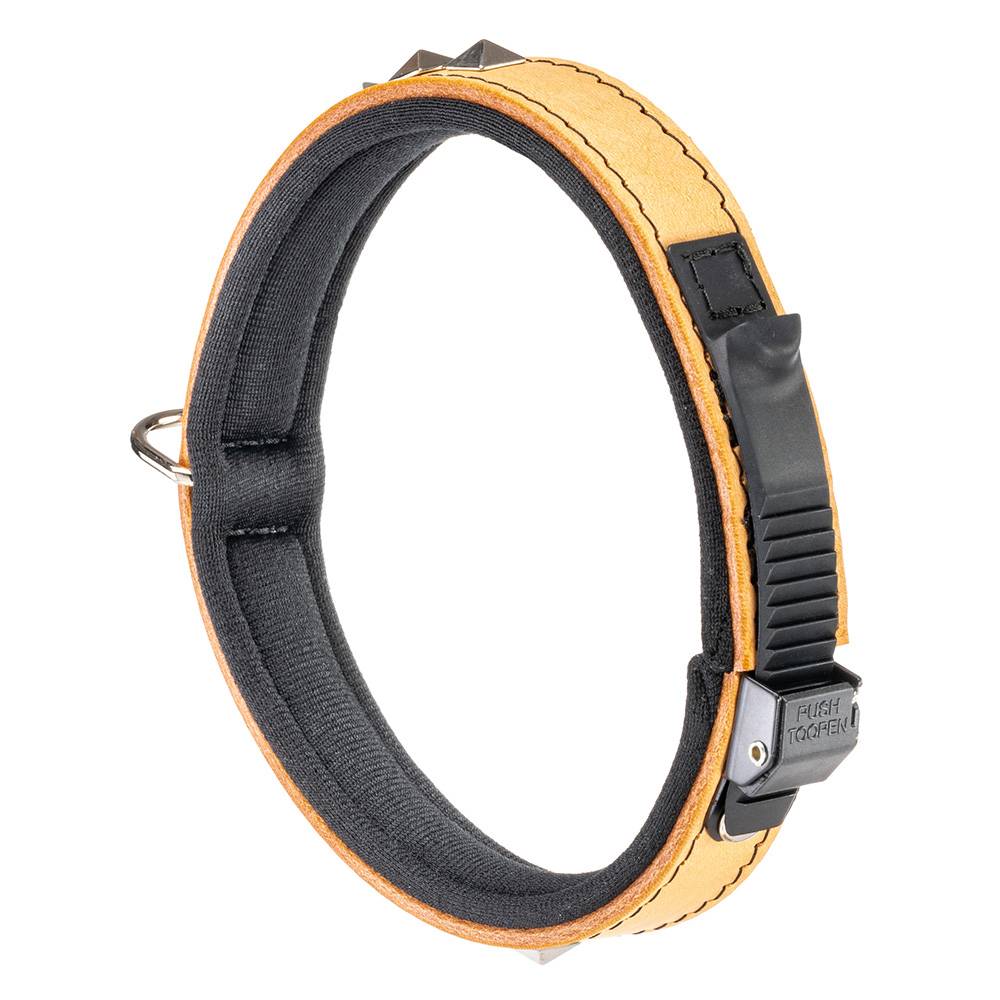 Ferplast - Collier pour Chiens GIOTTO LUXOR C20/39, en Cuir Véritable avec Clous Argentés - Imagen 3