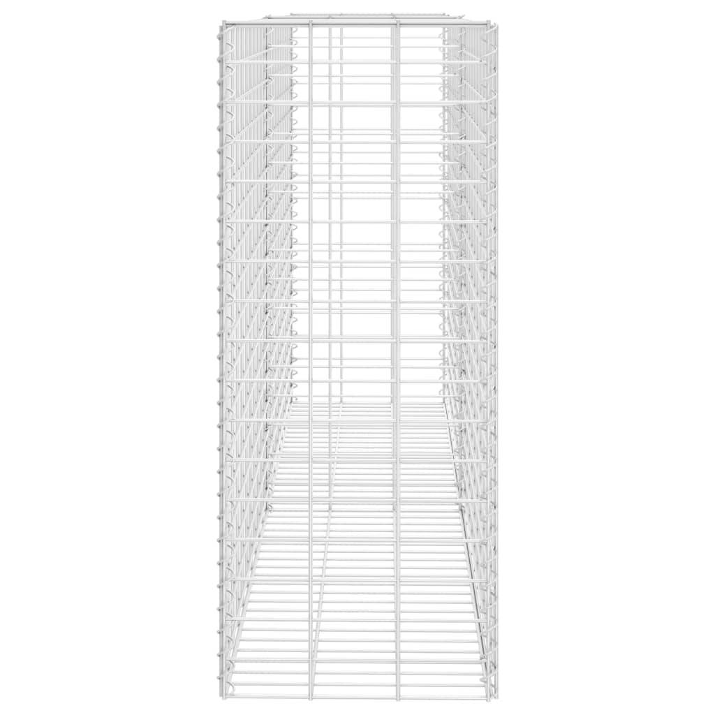 Panier de gabion Acier inoxydable argenté 85 x 30 x 200 cm - PANGIVO - Image 4