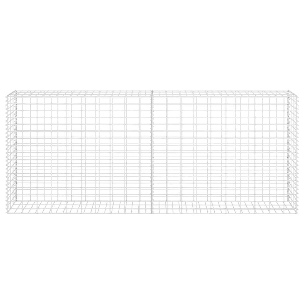 Panier de gabion Acier inoxydable argenté 85 x 30 x 200 cm - PANGIVO - Image 3