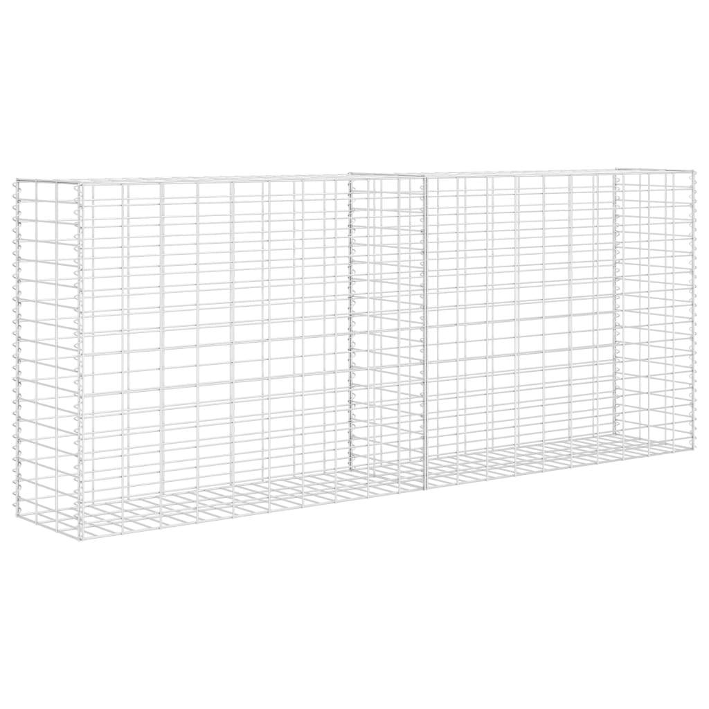 Panier de gabion Acier inoxydable argenté 85 x 30 x 200 cm - PANGIVO - Image 2