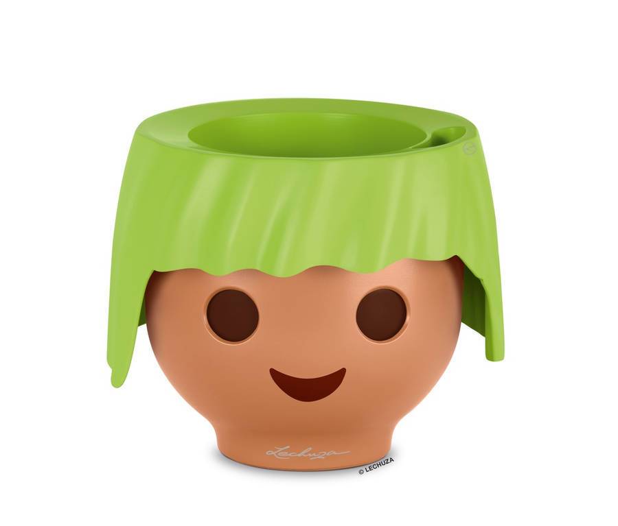 Lechuza - Pot OJO - Kit Complet, vert pomme  - 21 × 21 × 15,75 cm Lechuza