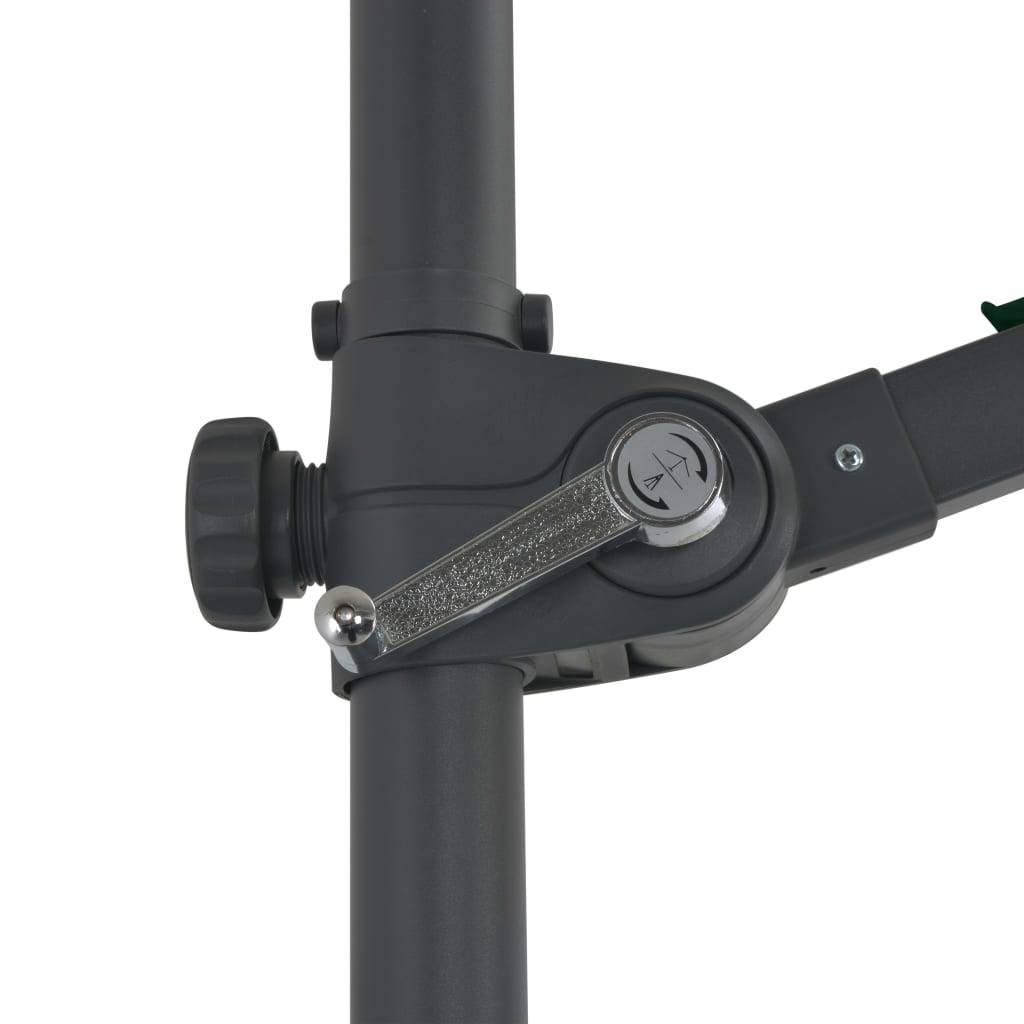 Helloshop26 - Parasol mobilier de jardin avec base portable diamètre 3 m vert - Imagen 6