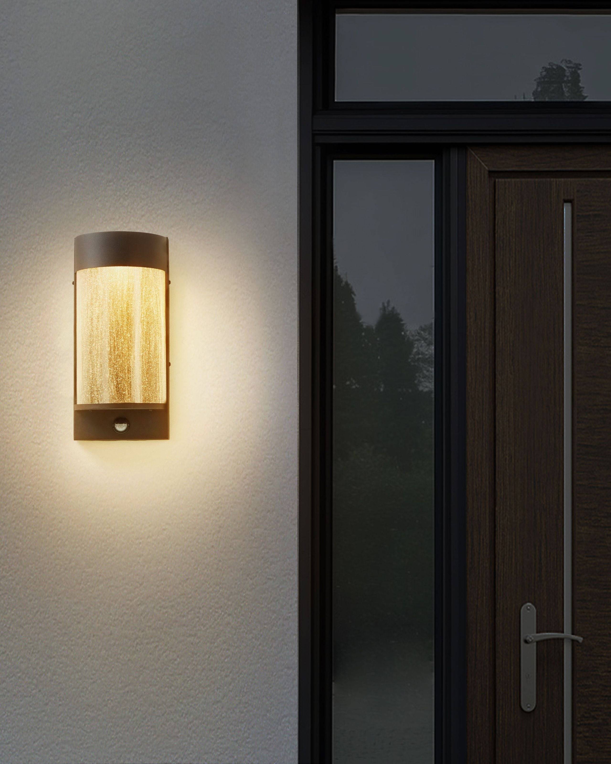 Beliani - Lampe murale pour l'extérieur Verre Noir PHEPPIE - Beliani - Imagen 1