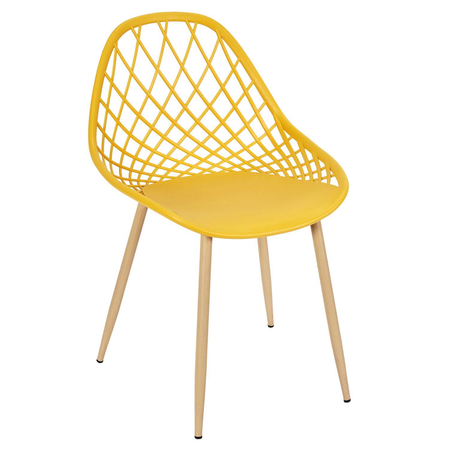 Sans Marque - Lot de 4 chaises d'extérieur Malaga en polypropylène - Toilinux - Imagen 5