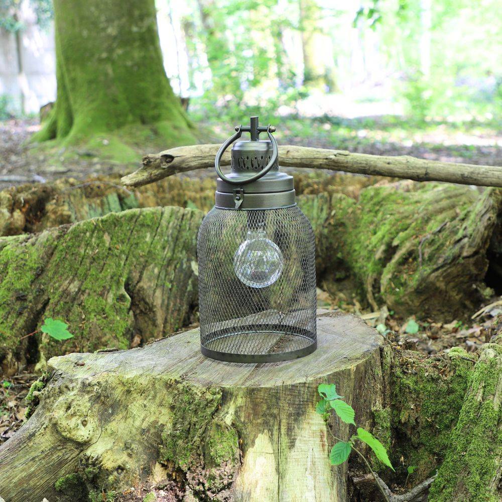 Lampe à poser industrielle salon ampoule métal marron 47cm Chemin de campagne - Imagen 2