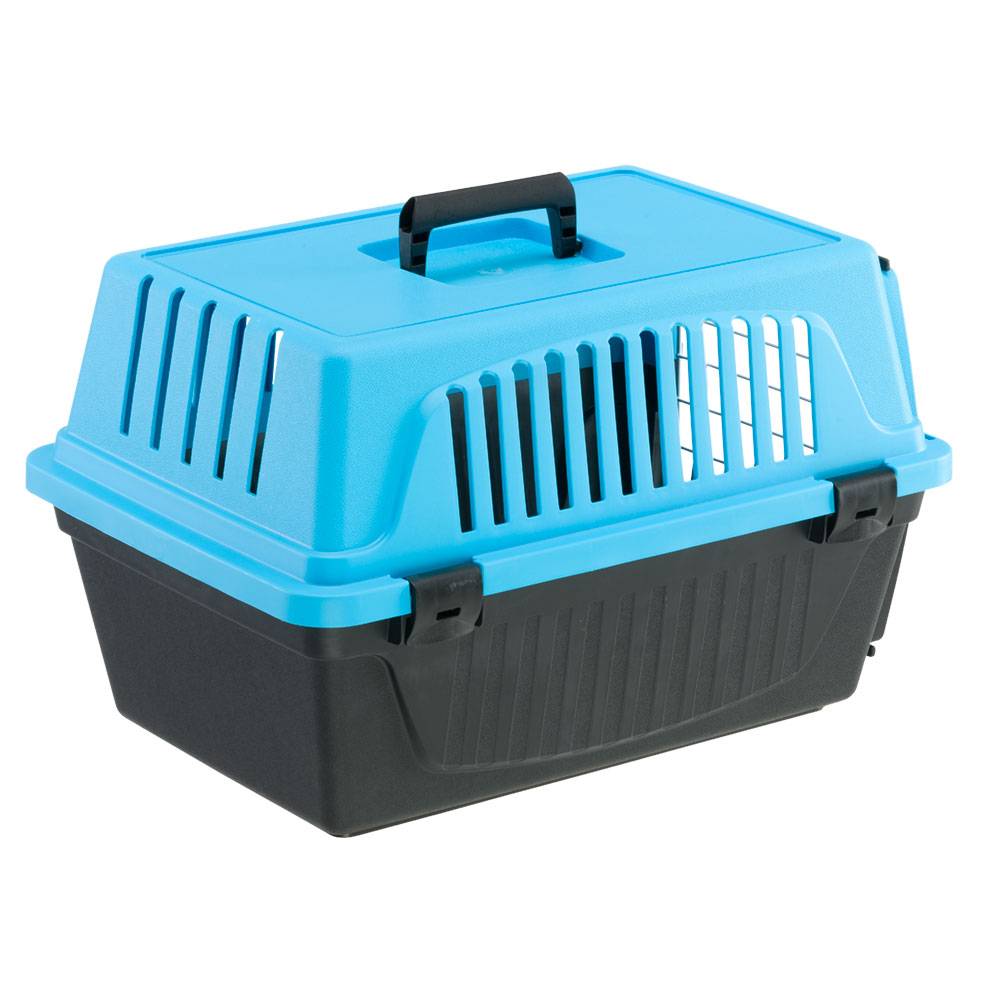 Ferplast - Ferplast Caisse de Transport Chat, Cage de Transport pour Chiens Petits et Chats jusqu'à 5 Kg, Porte en Fer Plastifié, Fentes d'aération, 32,5 x 48 x - Imagen 6