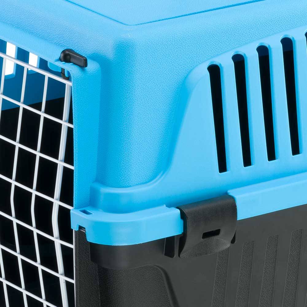 Ferplast - Ferplast Caisse de Transport Chat, Cage de Transport pour Chiens Petits et Chats jusqu'à 5 Kg, Porte en Fer Plastifié, Fentes d'aération, 32,5 x 48 x - Imagen 5