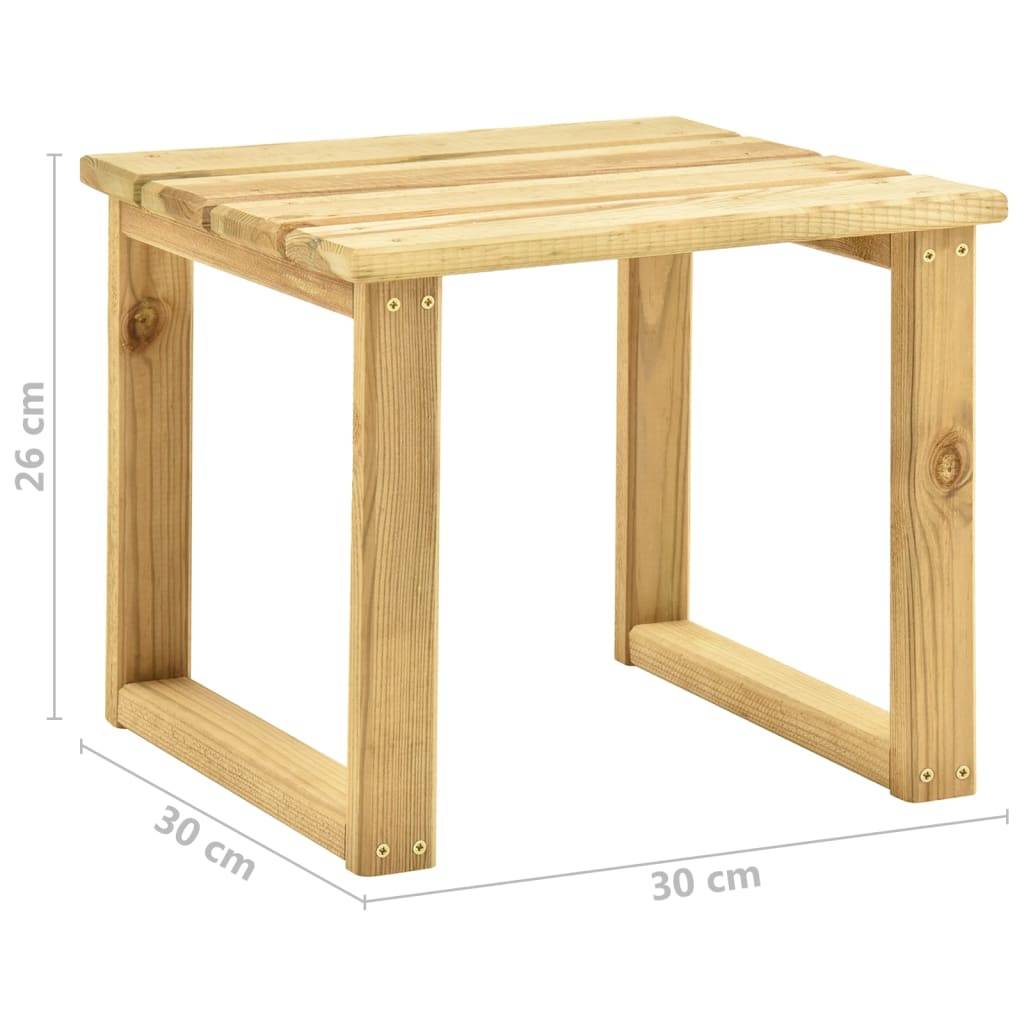 Helloshop26 - Transat chaise longue bain de soleil lit de jardin terrasse meuble d'extérieur 198 cm avec table et coussin pin imprégné - Imagen 9