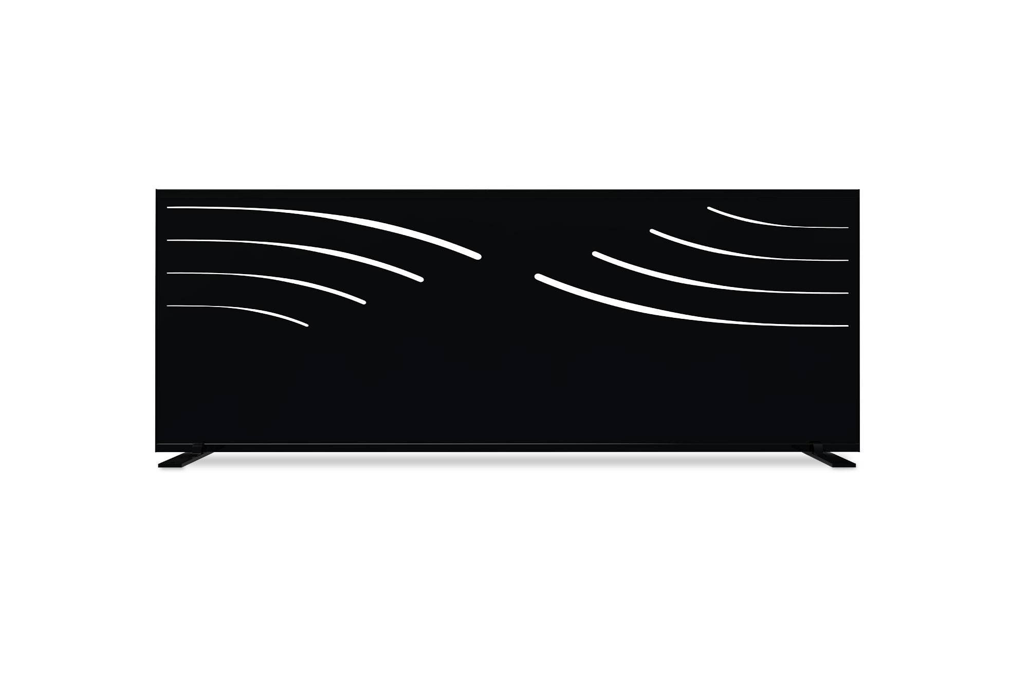 Casanoov Lot de 3 panneaux décoratifs VELETA Noir H.160  cm motifs côté droit - Image 8