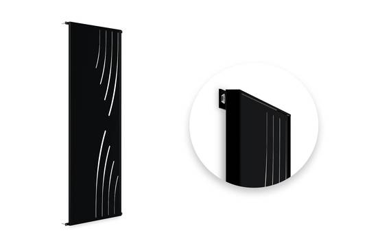 Casanoov Lot de 3 panneaux décoratifs VELETA Noir H.160 cm motifs côté droit - Image 6