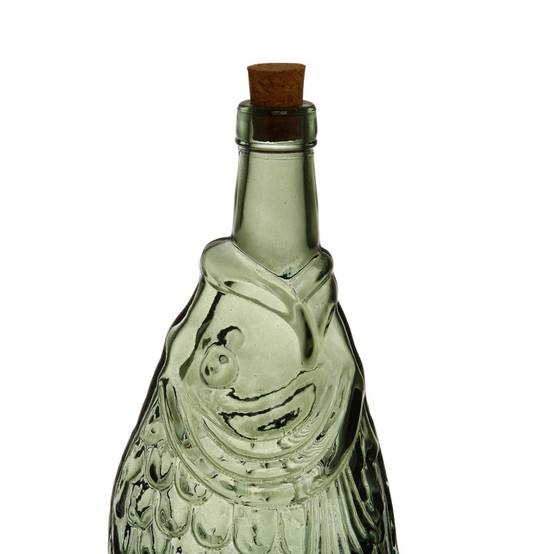 Bouteille carafe poisson sauge 12x33cm - Image 3