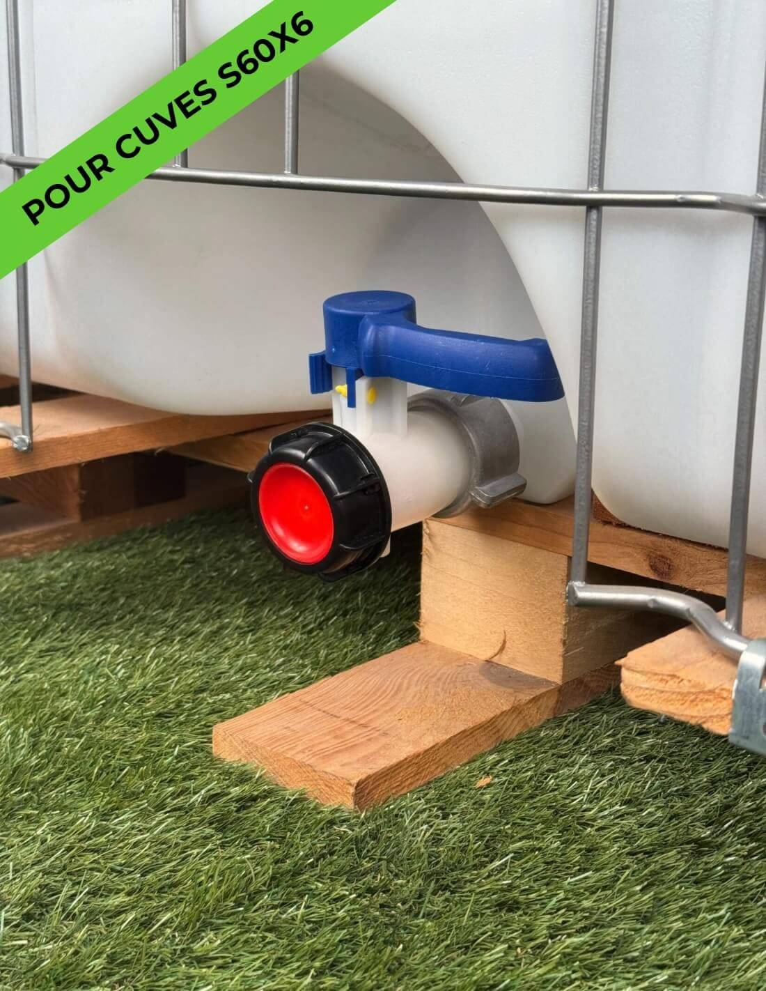 Vanne cuve - écrou S60X6 et sortie S60X6 - compatible Sotralentz - Imagen 2