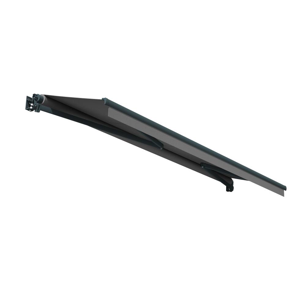 Store banne loggia LOCUS 4,00x2,00m (Motorisé et Interrupteur - Noir - Gris anthracite) - Alia Productions - Imagen 2