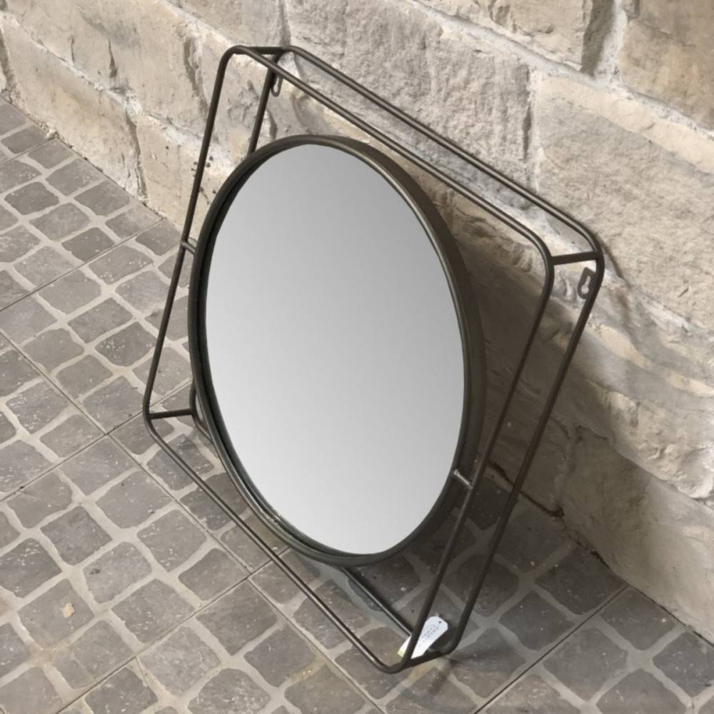 Chemin De Campagne - ~ Miroir en métal cuivré 51 x 51 x 8 Chemin de campagne - Imagen 4