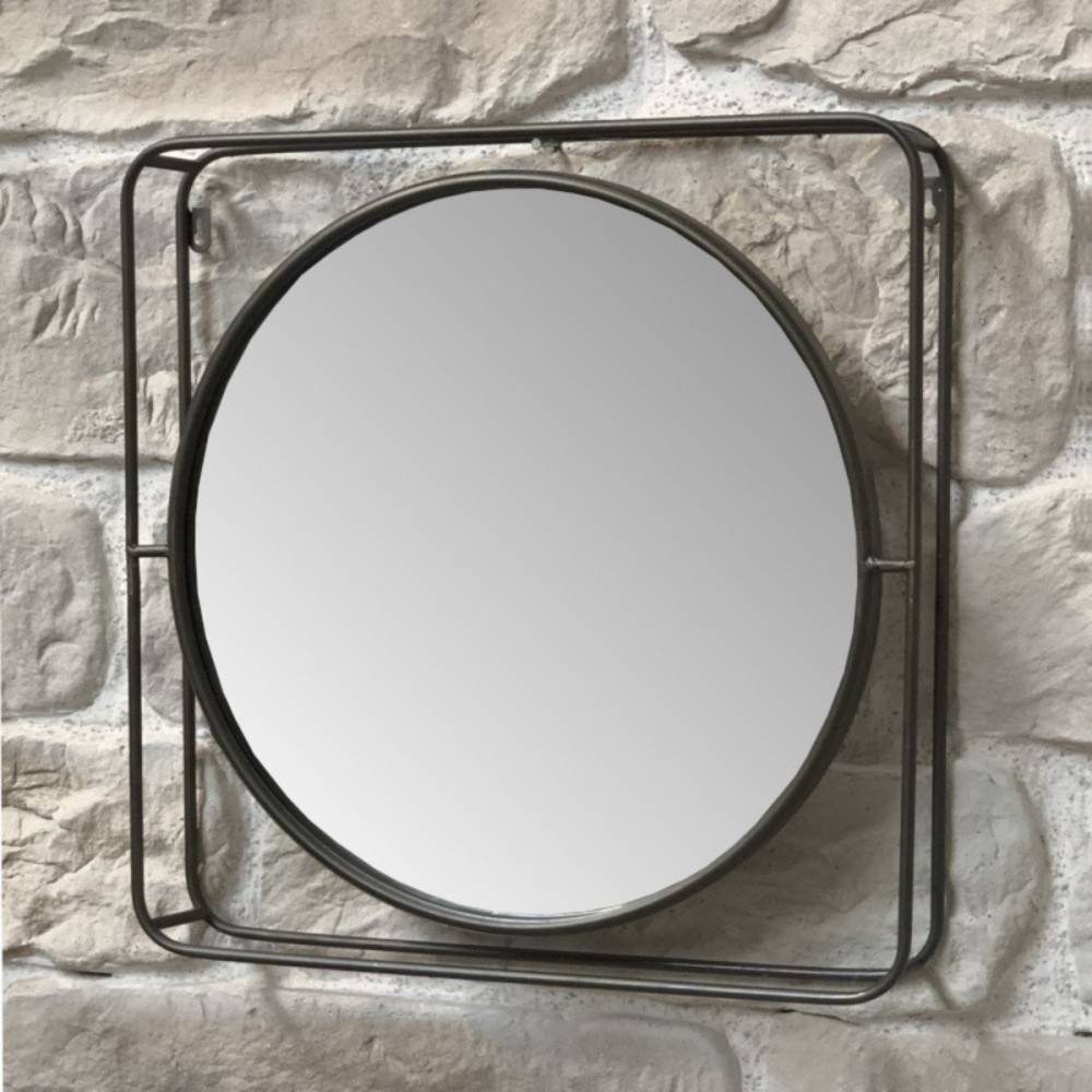 Chemin De Campagne - ~ Miroir en métal cuivré 51 x 51 x 8 Chemin de campagne - Imagen 2