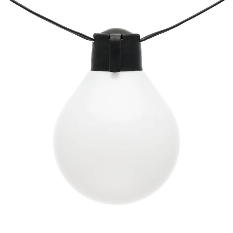 Guirlande guinguette électrique câble avec led Illuminées 25 globes blanc chaud Lotti - Image 7