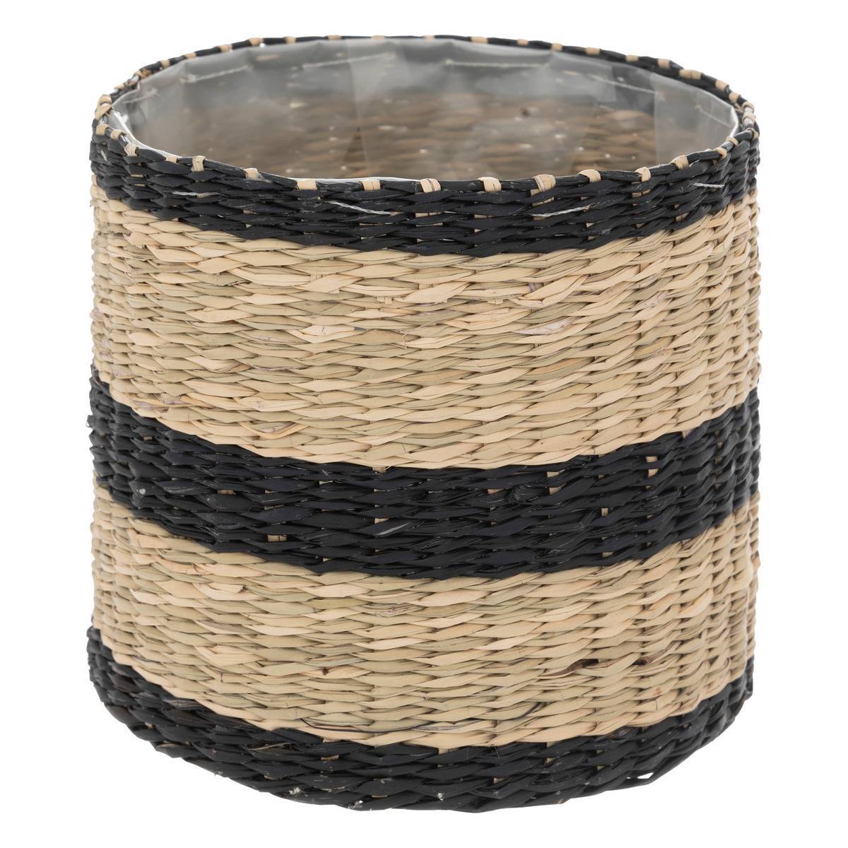 Atmosphera - Set de 2 pots "Lumière d'hiver" en paille D14/16cm - Atmosphera Créateur d'intérieur - Image 4