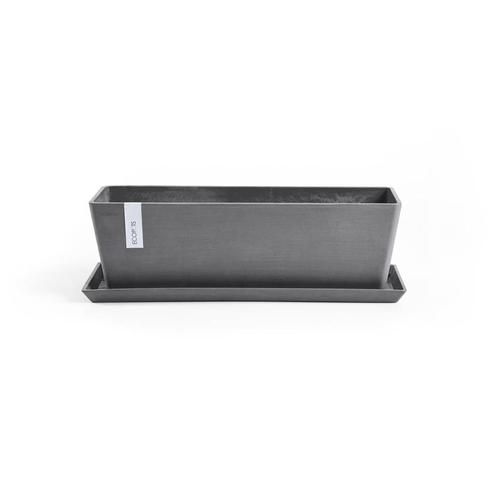 Ecopots - Pot Rectangulaire Bruges 65 New Gris - 65 x 17 x H. 17 cm - 13,5 L ECOPOTS - Imagen 4